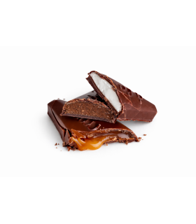 Marguerite en chocolat noir et lait garnie – Chocolaterie Delaveaux