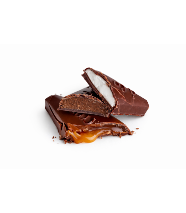 Marguerite en chocolat noir et lait garnie – Chocolaterie Delaveaux